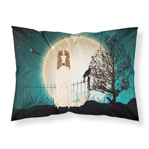 Carolines Treasures Halloween Scary Borzoi Fabric Standard Pillowcase BB2213PILLOWCASE - main